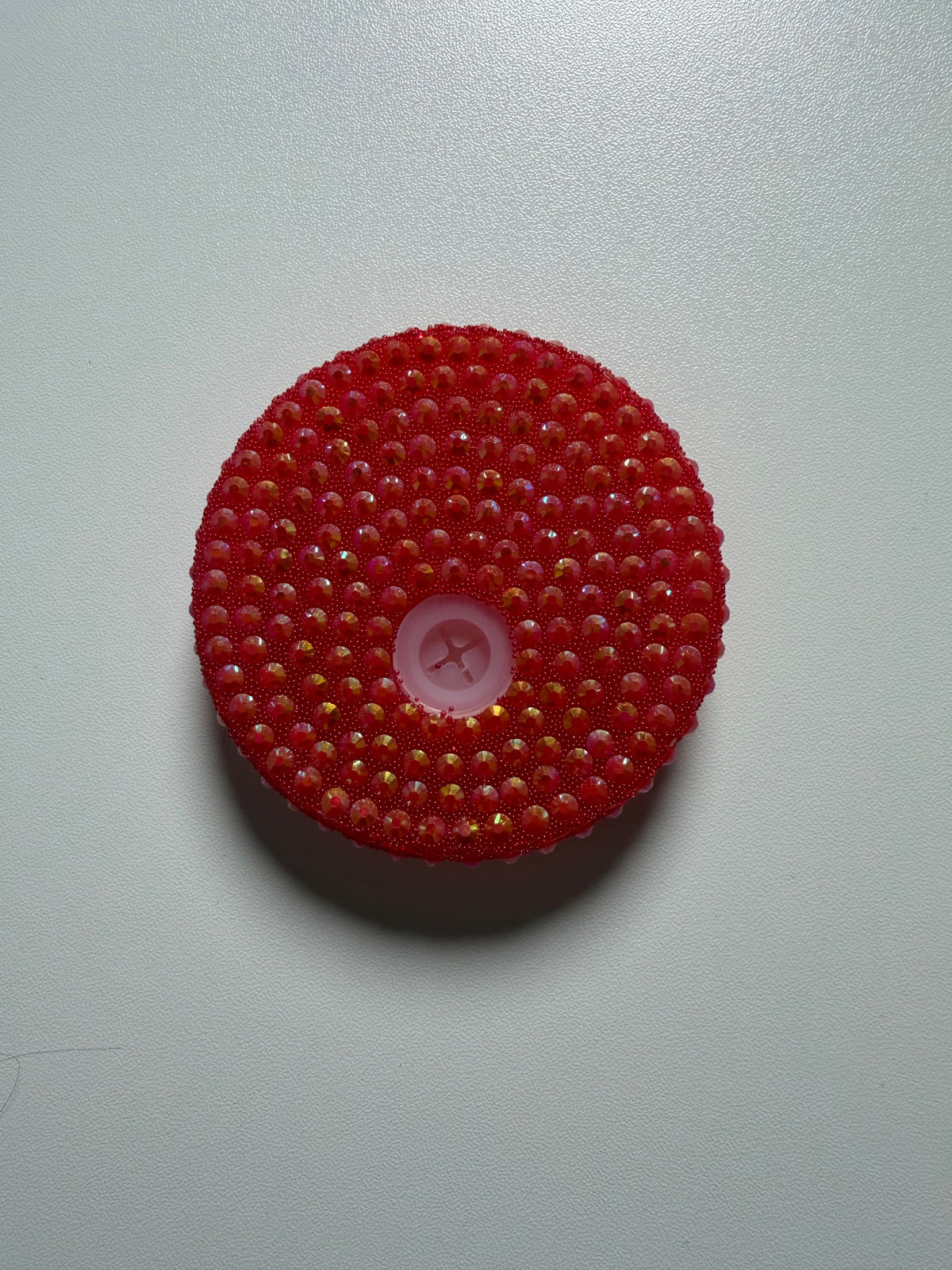 Red Rhinestone lid