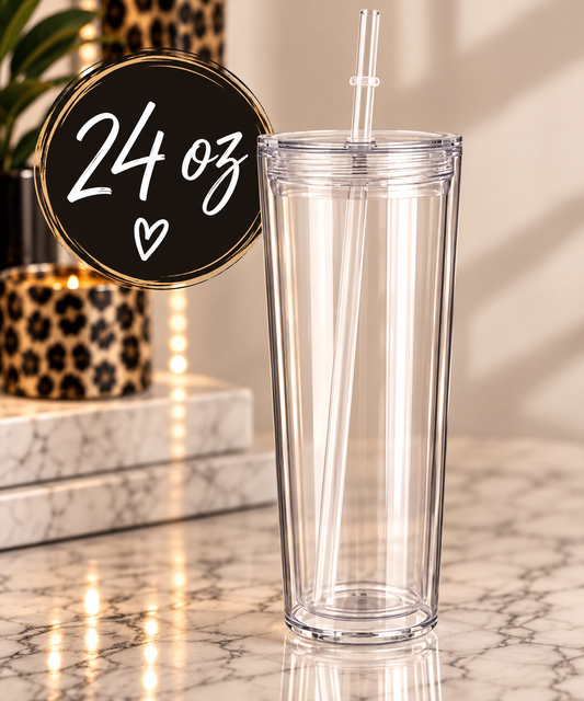 24 oz Snow Globe Tumbler