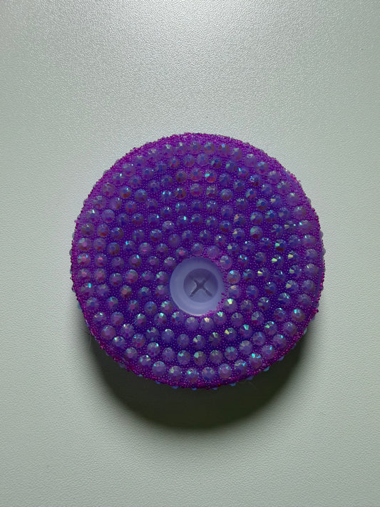 Purple Rhinestone Lid