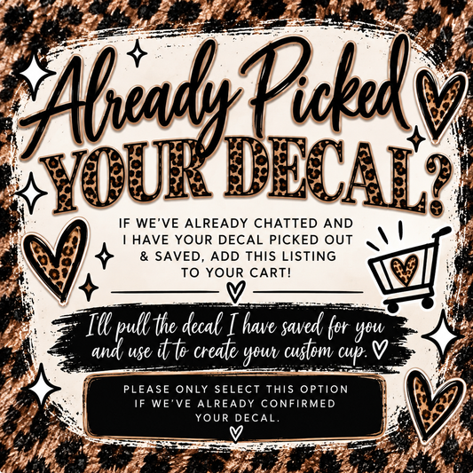 Pre-Selected decal ♡